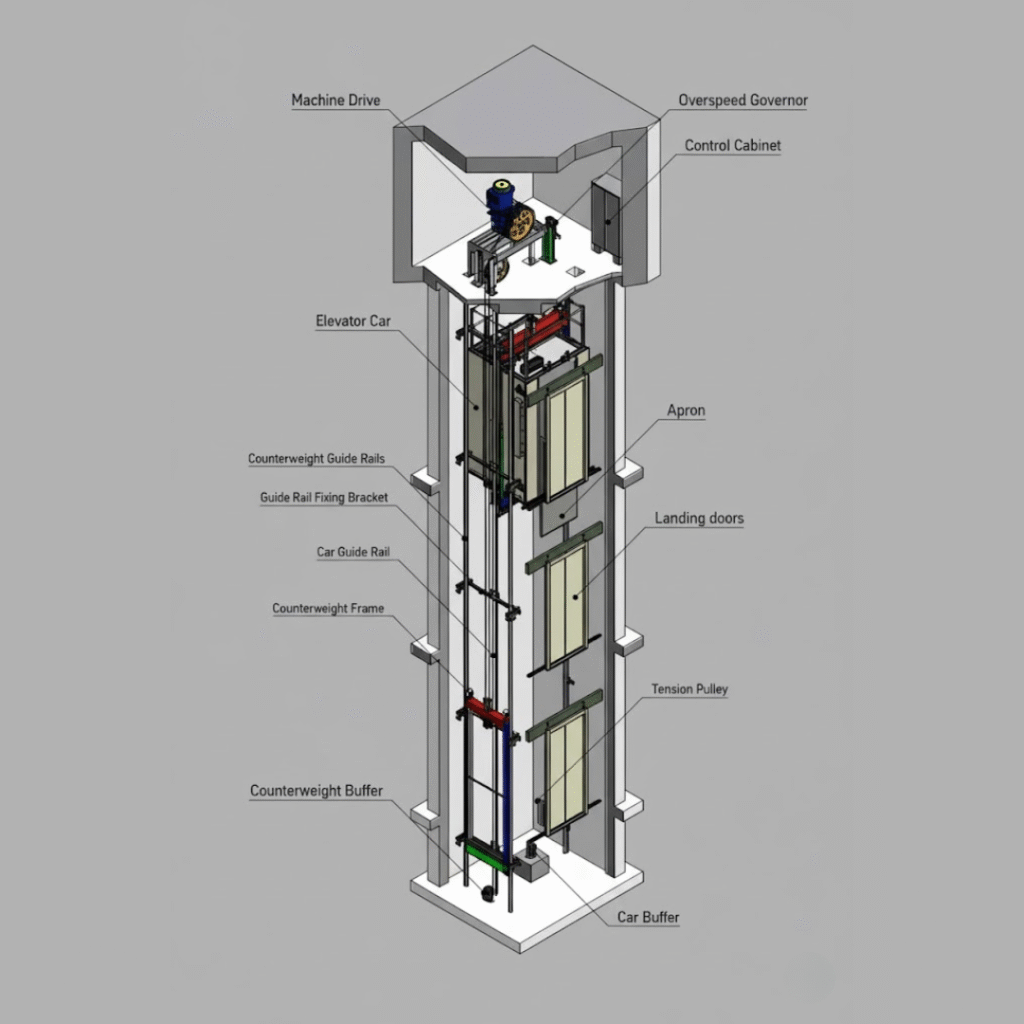 Best Home Elevator in India - Rope MRL