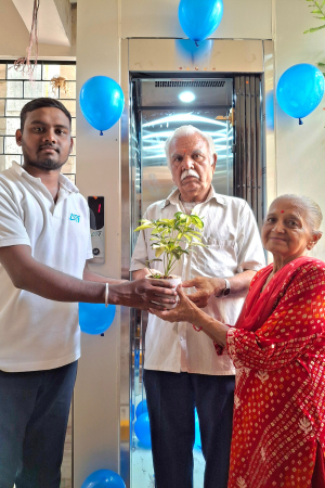 duttesh sony client home lift koti