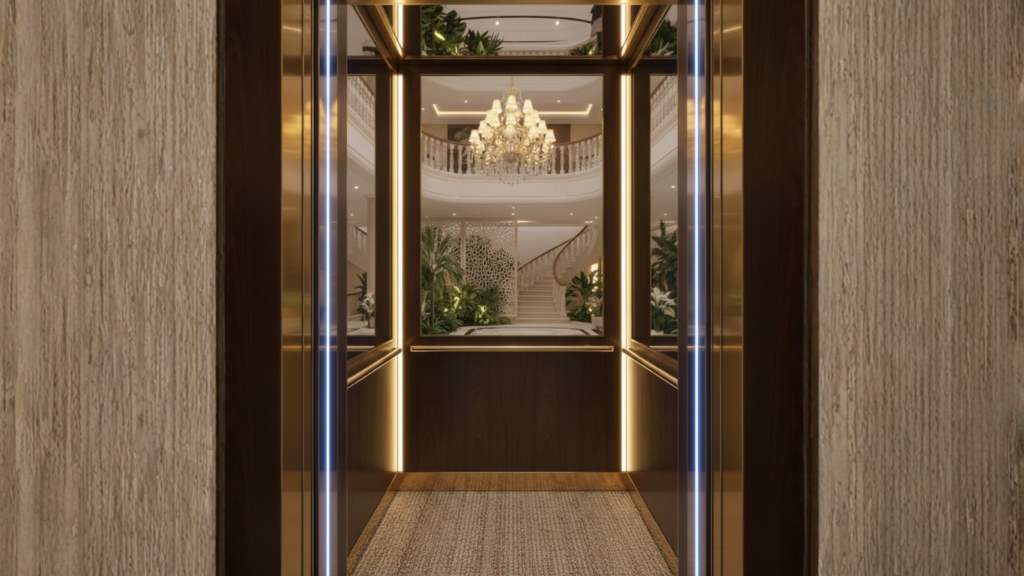 a home elevator with advanced safety features displayed subtly - How Home Elevators Improve Daily Life